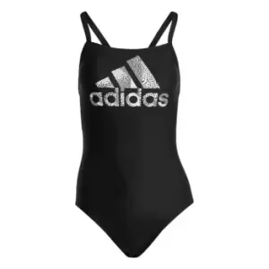 Image of adidas Big Logo Swimsuit Womens - Black