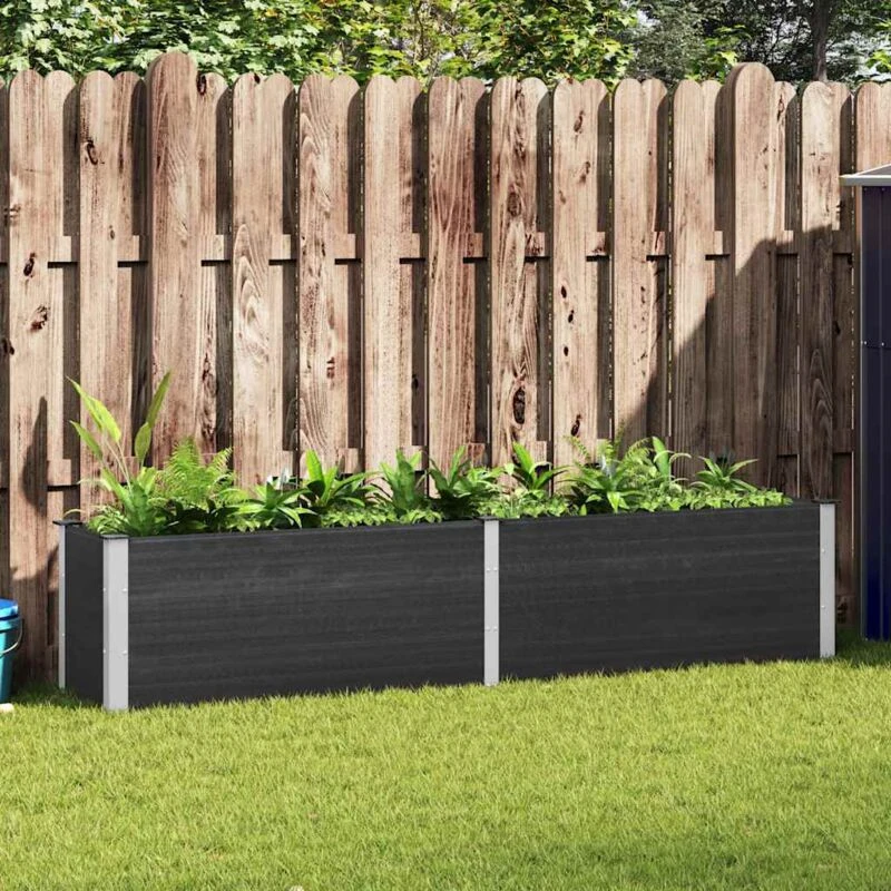 Image of VIDAXL Garden Raised Bed 250x50x91cm wpc Grey Vidaxl 8719883813523