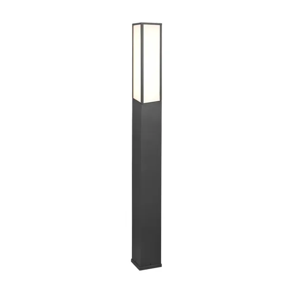 Image of Fuerte Modern Outdoor Bollard Anthracite 3000K IP54
