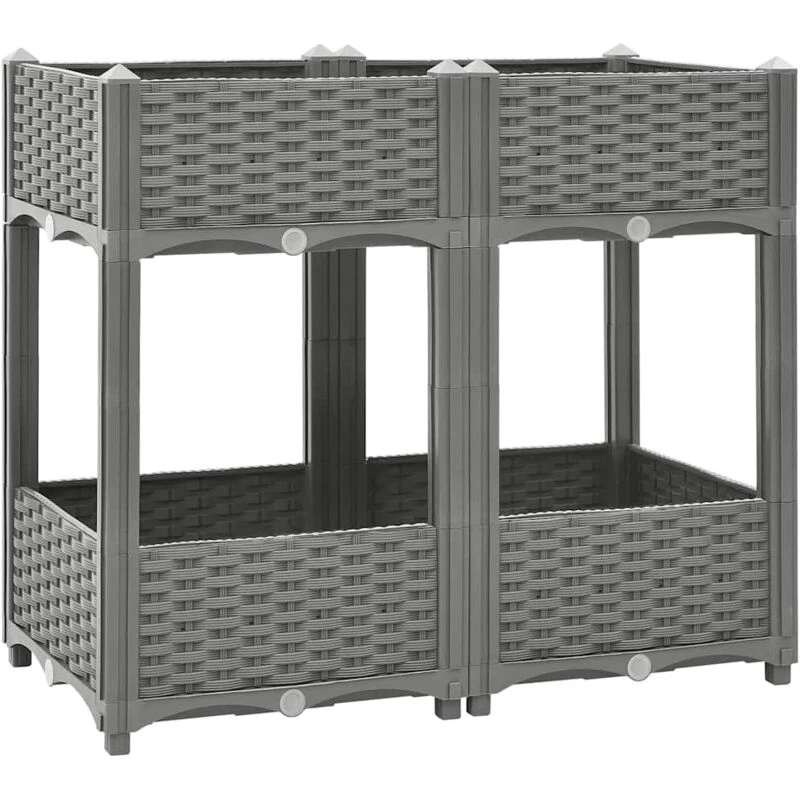 Image of VIDAXL Raised Bed 80x40x71cm Polypropylene Vidaxl 8720845671907