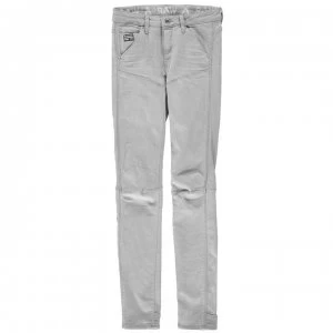 Image of G Star Raw 5620 Art Eva Shaw Mid Skinny Ladies Jeans - white painted