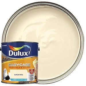 Image of Dulux Easycare Washable & Tough Daffodil White Matt Emulsion Paint 2.5L