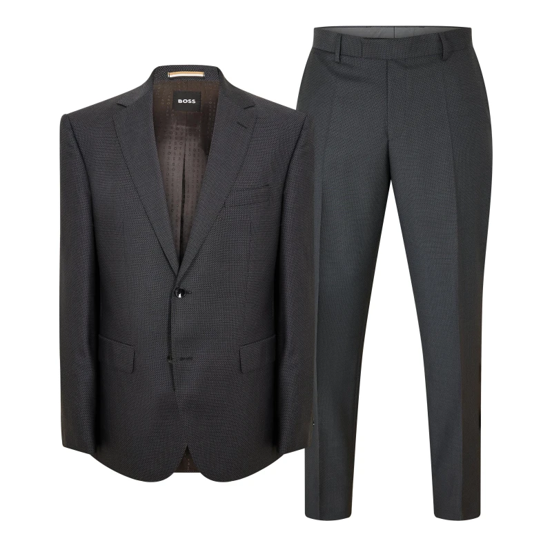 Image of Boss Mens H-Jeckson-2Pcs-224 Suit Medium Grey male 36 (46)