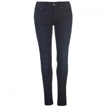 Image of G Star Raw 3301 High Skinny Ladies Jeans - dk aged