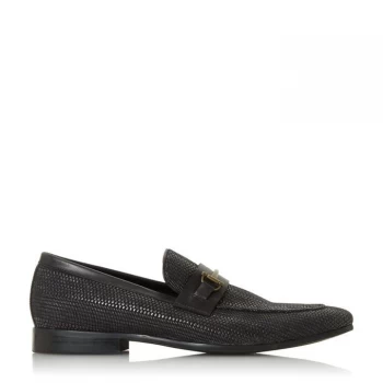 Image of Dune London Sandcastle Loafers - Black Fabric