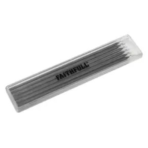 Image of Faithfull Black Pencil Marking Refill Pack, 6 Piece
