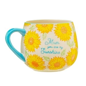 Image of Sass & Belle Sunflower Mum Blue Mug