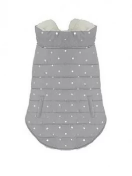 Image of Rosewood Grey Metallic Spot Gilet - Large