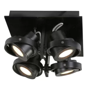 Image of Quatro Spotlight Clusters Black Matt