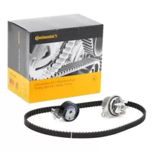 Image of CONTITECH Water Pump + Timing Belt Kit CT1067WP1 FIAT,PEUGEOT,CITROEN,QUBO (225),FIORINO Kasten/Kombi (225),Fiorino MPV (225),206 Schragheck (2A/C)