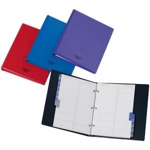 Image of Telephone and Address Book A5 A Z Index Ring Binder Black