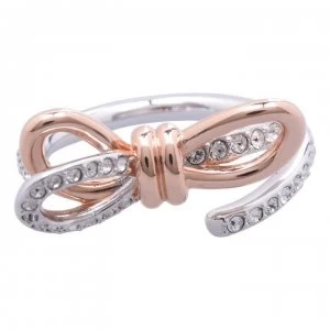 Image of Swarovski Lifelong Bow Medium Ring 55 - Gold