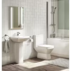 Image of Tabor Close Coupled Toilet and Full Pedestal Basin Suite
