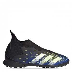Image of adidas Predator Freak .3 Laceless Childrens Astro Turf Trainers - Black/SolYellow