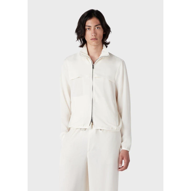 Image of Emporio Armani Bomber Jacket Cream male XS