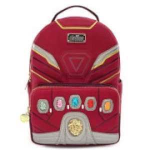 Image of Loungefly Marvel Avengers: Endgame Iron Man Iron Gauntlet Hero Mini Backpack
