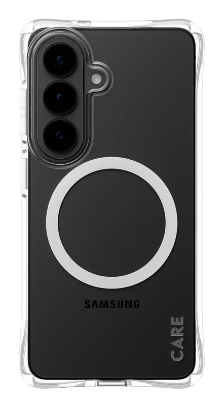 Image of PanzerGlass PanzerGlass CARE by Samba Case Transparent w. White Qi Samsung Galaxy S26 CR68116