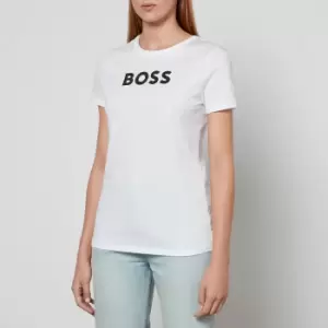 Image of BOSS Elogo Cotton-Jersey T-Shirt - L