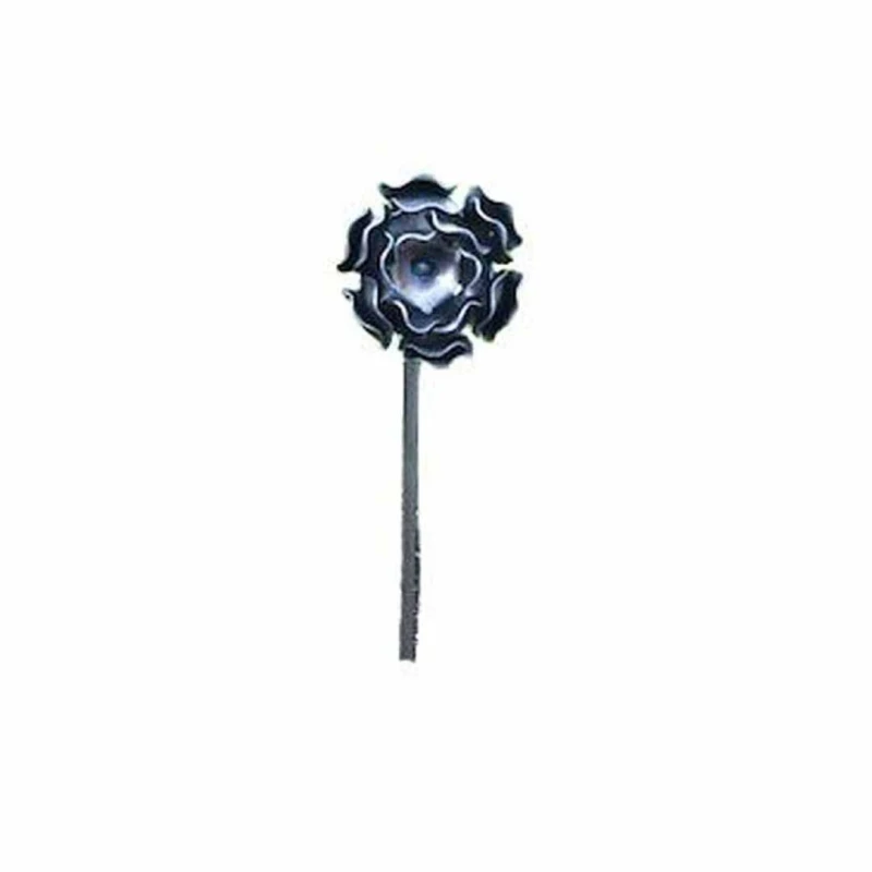 Image of Poppy Forge Rose Plant Pin 4ft (BM/RtR) (Pack of 3) - Steel - H121.9cm in Black Unisex