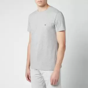 Image of Tommy Hilfiger Mens Stretch Slim Crewneck T-Shirt - Cloud Heather - L