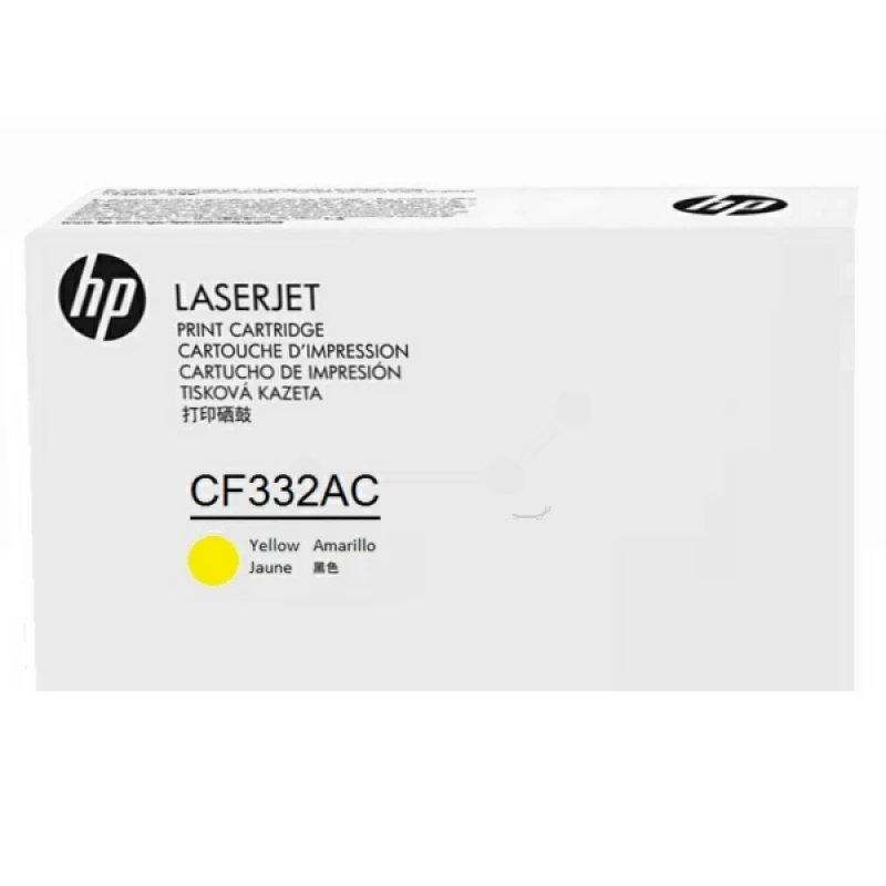 Image of HP CF332AC/654A Toner cartridge yellow Contract. 15K pages ISO/IEC 197