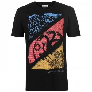 Image of Character Game of Thrones T Shirt Mens - Diagonal Sigils
