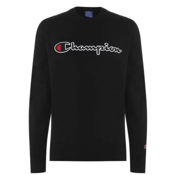 Image of Champion Logo Sweatshirt - Black