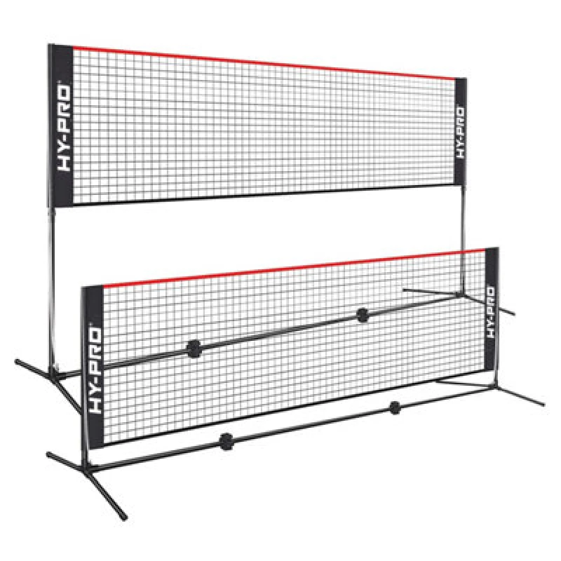 Image of Hy-Pro Hy-Pro Adjustable Height Net 4m - Red Red One Size