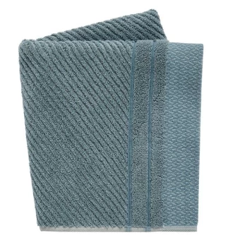 Image of Murmur Ripple Towels - LOUGH GREEN