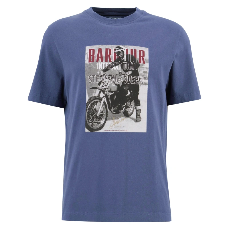 Image of Barbour International Mens Arnes T-Shirt Oceana male M