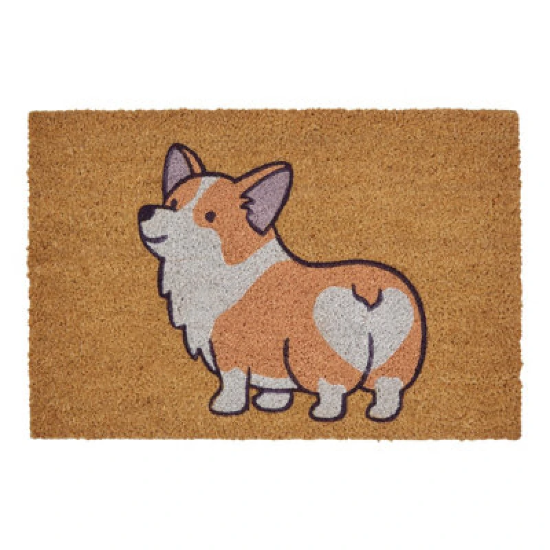Image of Premier Housewares Corgi Doormat Natural
