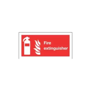 Image of Fire Extinguisher Rigid PVC Sign - 200 X 100MM