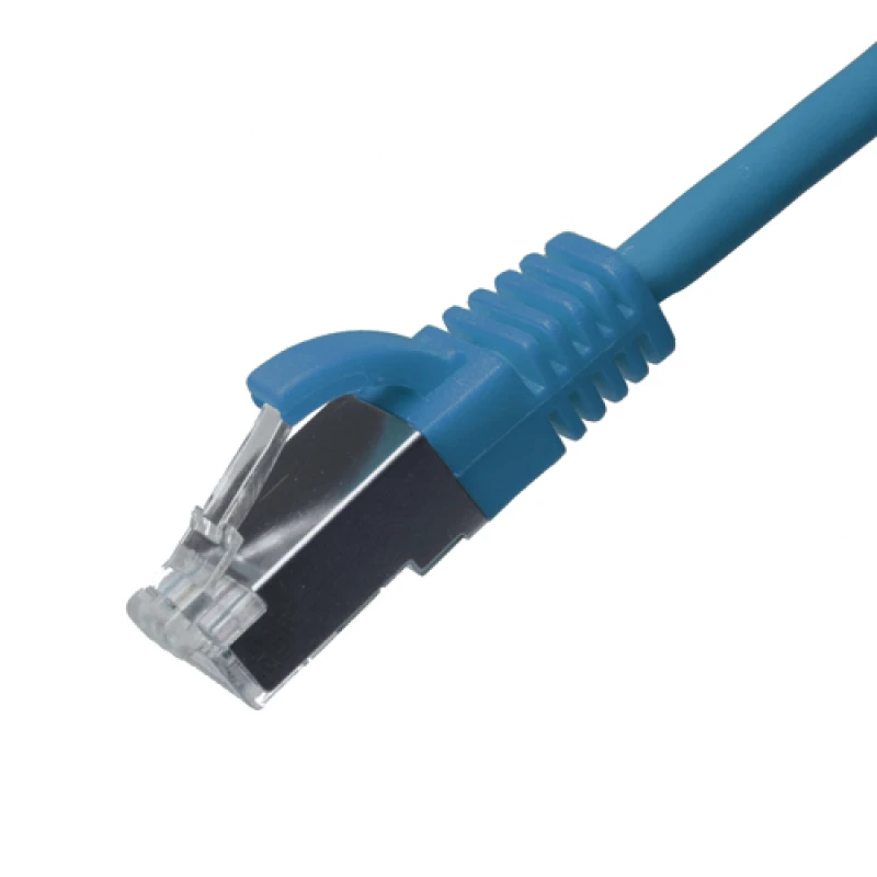 Image of Cablenet 0.3m Cat6a RJ45 Blue U/FTP LSOH 30AWG Slim Snagless Booted Pa
