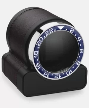 Image of Scatola del Tempo Watch Winder Rotor One Chocolate Blue Bezel