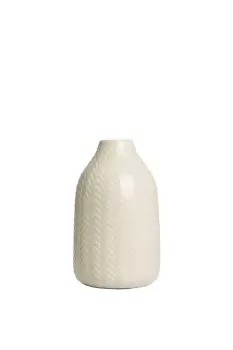 Image of Cheveron Ceramic Vase
