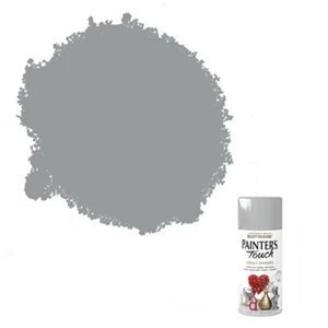 Image of Rust-Oleum Painter's touch Silver effect Multi-surface Decorative spray Paint 150ml