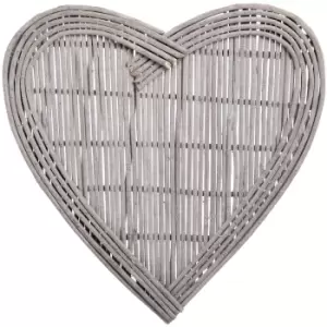 Image of Medium Heart Wicker Wall Art