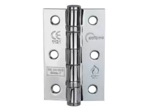 Image of Eclipse 14102 76x51x2mm Ball Bearing Hinge Fire Door 7 Polished Chrome 2pk