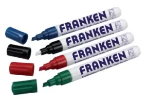 Image of Franken ChalkMarkers, Line Width 2-5 mm, Water Soluble, Wetwipe, 4 Pieces