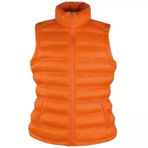 Image of Result Ladies/Womens Ice Bird Padded Bodywarmer / Gilet Jacket (M) (Orange)