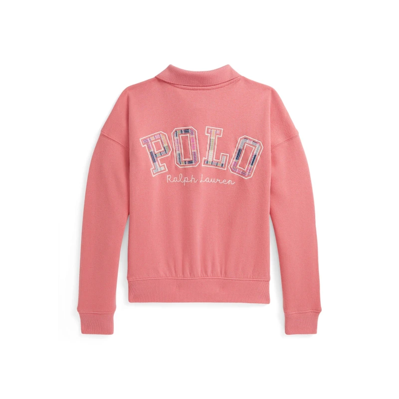 Image of Polo Ralph Lauren Kids Logo Long Sleeve Relaxed Fit Crew Sweatshirt Faded Peony female 16Y/XL