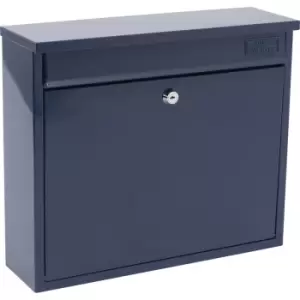 Image of Burg-Wachter Elegance Post Box Midnight in Blue Galvanised Steel