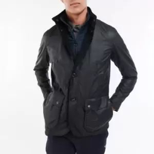 Image of Barbour Mens Century Wax Jacket - Navy/Olive Night - S