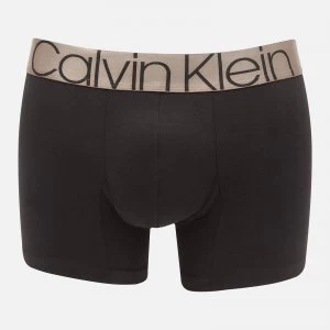 Image of Calvin Klein Mens Bronze Waistband Trunks - Black - S