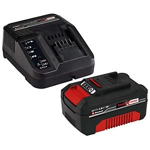 Image of Einhell Power X-Change 18V 4.0Ah Battery And Fast Charger Starter Kit