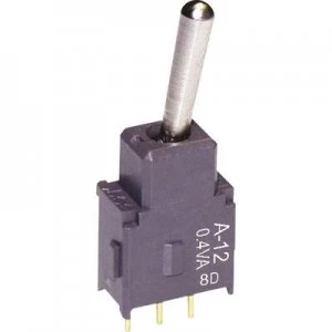 Image of NKK Switches A12AV Toggle switch 28 V DCAC 0.1 A 1 x OnOn latch