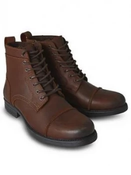 Image of Joe Browns Joe Browns Oiled Top Stitch Boots, Brown, Size 8, Men