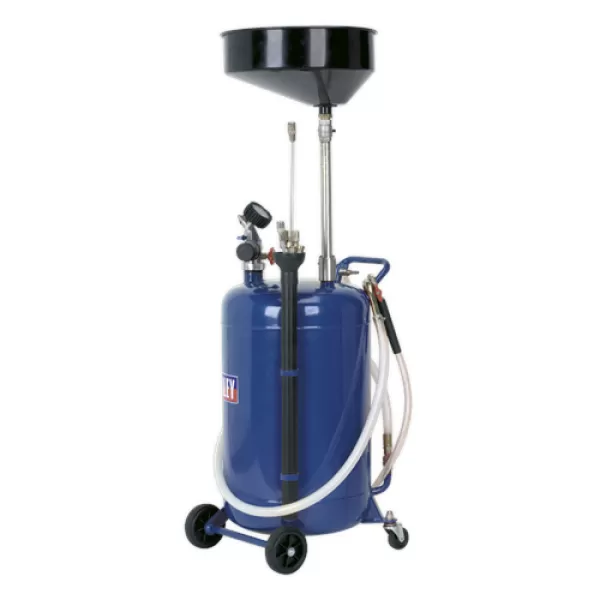 Image of Sealey AK459DX Mobile Oil Drainer Probes 90ltr Air Discharge