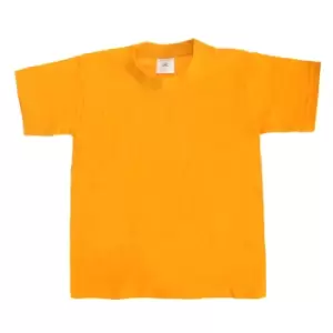 Image of B&C Kids/Childrens Exact 190 Short Sleeved T-Shirt (5-6) (Gold)