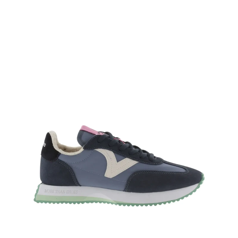 Image of Victoria Womens nylon and suede sneakers Victoria Cosmos Bleu Female 41